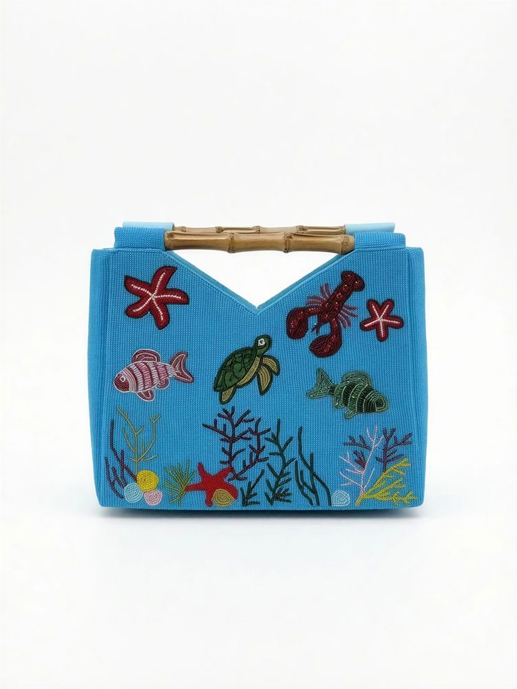  OCEAN BEADED SHOULDER BAG